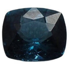 GIA Certified 0.7 Carats Blue Tourmaline Loose Rectangular Cushion Cut