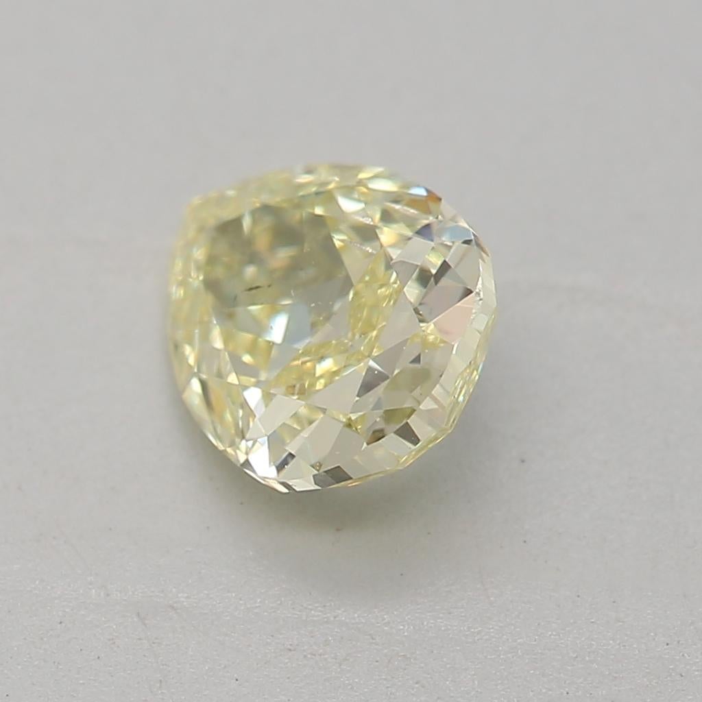 Certificate: GIA
Report Number: 1216998020
Shape And Cut: Pear
Carat Weight: 0.70 carat
Measurements: 6.72x4.97x2.90mm
Color Grade: Fancy Light Yellow

FEATURES OF THE DIAMOND:

Our Fancy light yellow diamonds, often referred to as “canary diamonds”