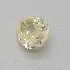 GIA Certified 0.70 Carat Fancy Light Yellow I1 Clarity Diamond