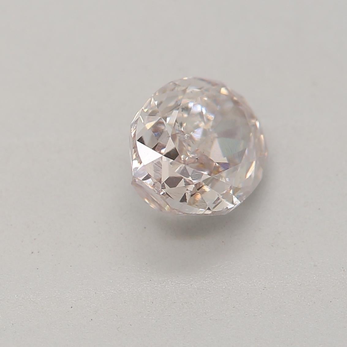 Women's or Men's GIA Certified 0.70 Carat Fancy Pinkish Brown SI2 Clarity Diamond For Sale