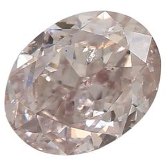 GIA Certified 0.70 Carat Fancy Pinkish Brown SI2 Clarity Diamond