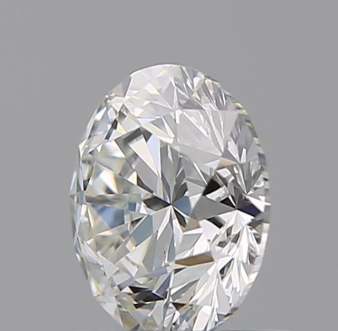 Round Cut GIA Certified 0.70 Carat G Colour IF Clarity Diamond For Sale
