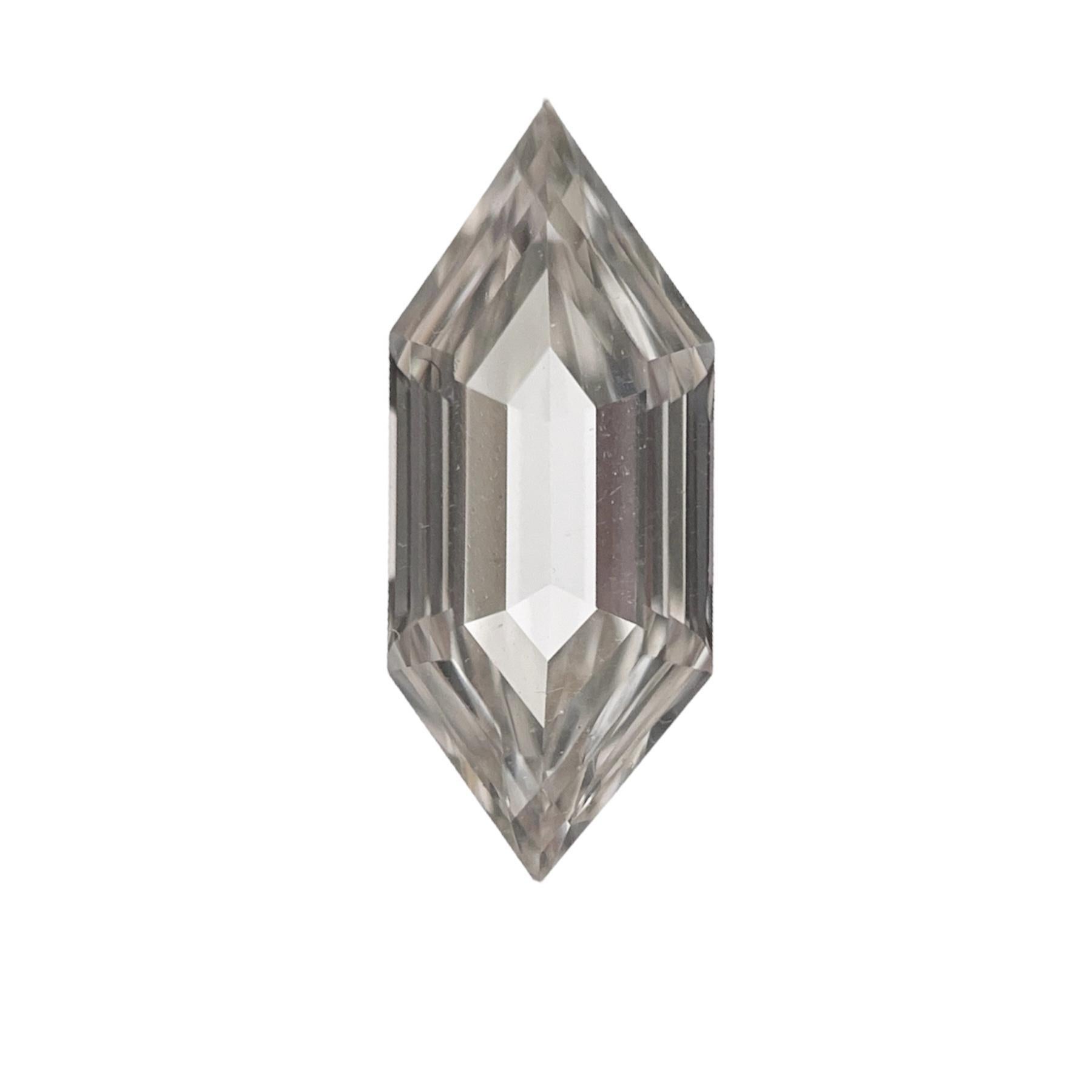 Hexagon Cut GIA Certified 0.70 Carat Hexagonal, Natural Loose Diamond, L Color, VS2 For Sale