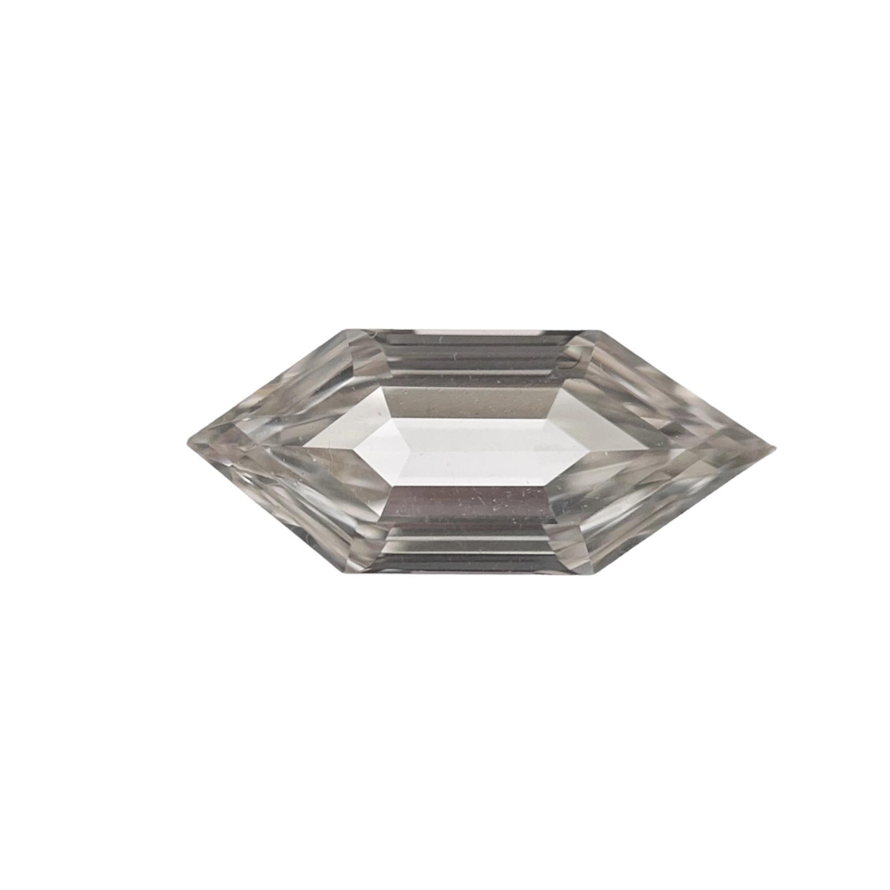 Sechseckiger GIA-zertifizierter 0,70 Karat natürlicher loser Diamant, L Farbe, VS2 im Zustand „Hervorragend“ im Angebot in New York, NY