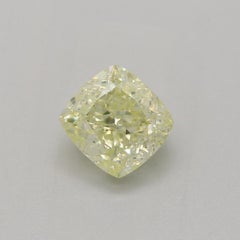 GIA Certified 0.70 Carat Light Greenish Yellow SI1 Clarity Diamond