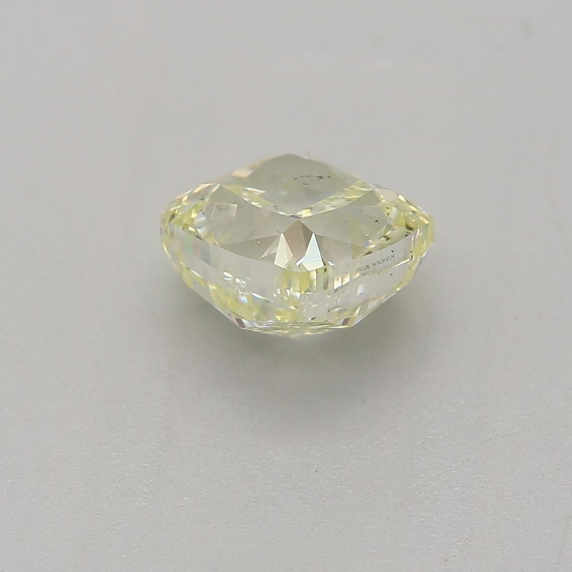 GIA Certified 0.70 Carat Light Greenish Yellow SI1 Clarity Diamond In New Condition For Sale In บางรัก, TH