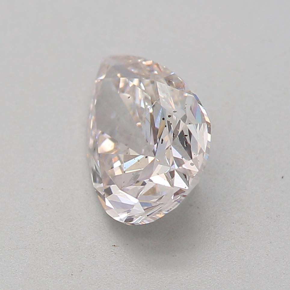 Pear Cut GIA Certified 0.70 Carat Light Pinkish Brown SI2 Clarity Diamond For Sale
