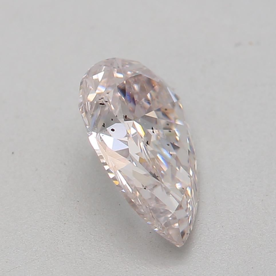 Women's or Men's GIA Certified 0.70 Carat Light Pinkish Brown SI2 Clarity Diamond For Sale