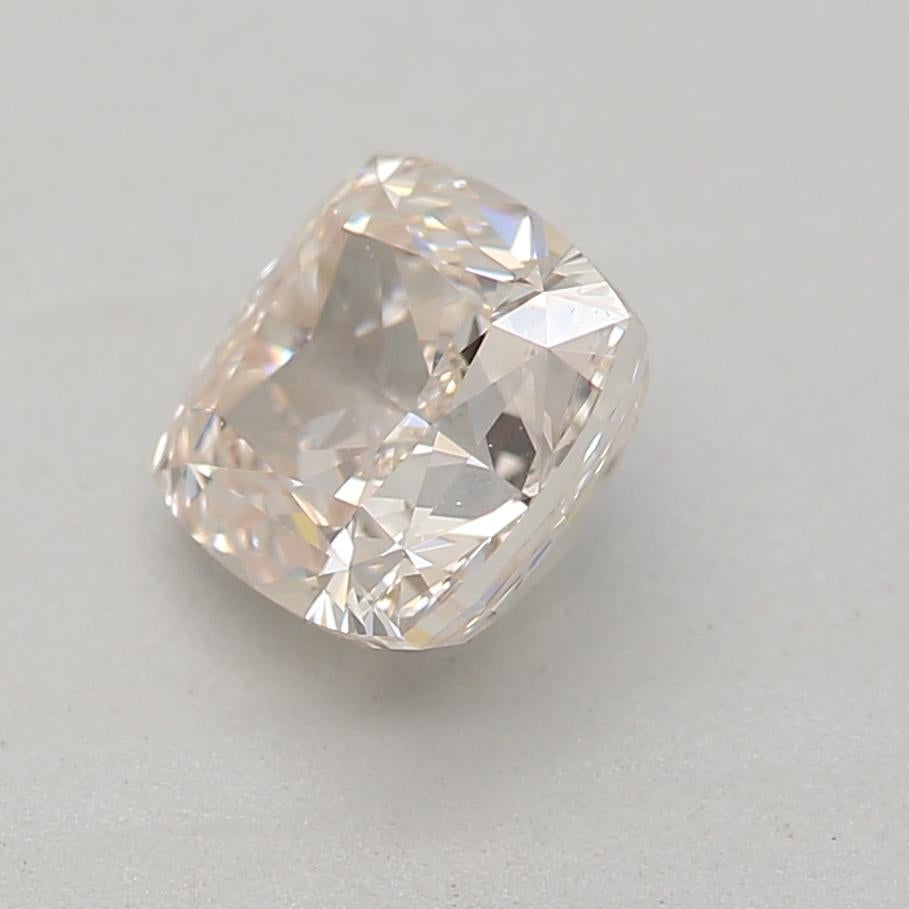 Cushion Cut GIA Certified 0.70 Carat Light Pinkish Brown VS1 Clarity Diamond For Sale