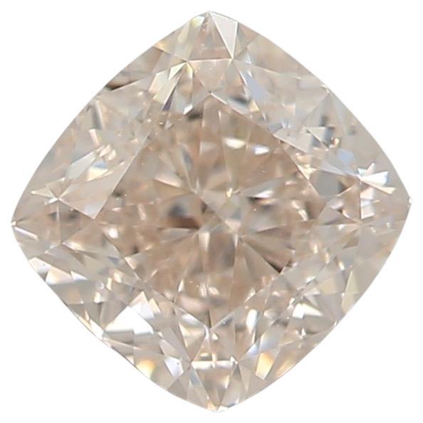 GIA Certified 0.70 Carat Light Pinkish Brown VS1 Clarity Diamond