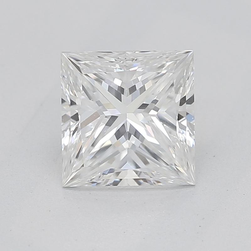 Handcrafted in New York, a captivating diamond ring that combines timeless elegance with contemporary design, featuring a stunning GIA-certified center stone of princess F VS2 weighing 0.70. This piece is distinguished by its unique arrangement,