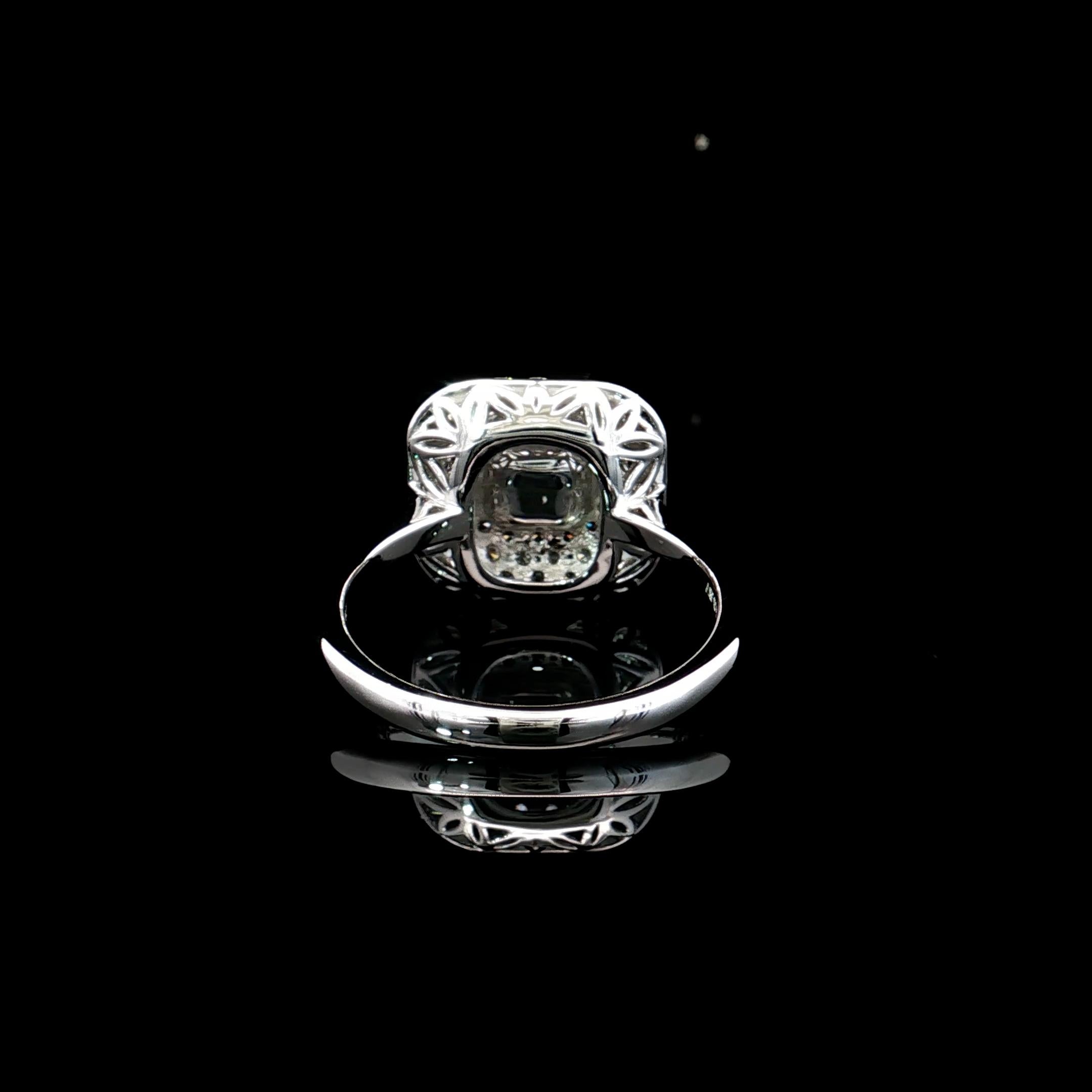 Bague en diamant certifié GIA de 0,70 carat, rose très clair, pureté SI2 Unisexe en vente