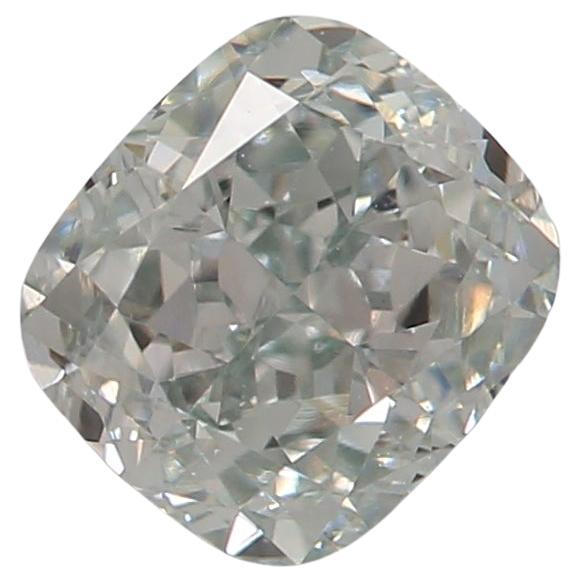 GIA Certified 0.71 Carat Fancy Light Grayish Green VS2 Clarity Diamond