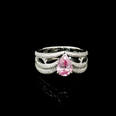 GIA Certified 0.71 Carat Light Pink I2 Clarity Diamond Ring