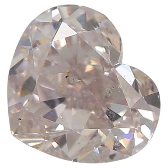 GIA Certified 0.71 Carat Light Pink SI2 Clarity Diamond