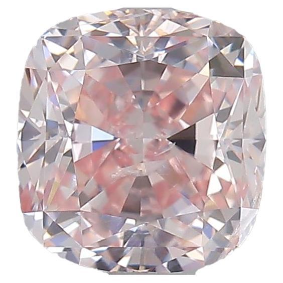 Gia Certified 0.71 Faint Pink I1 Cushion Modified Diamond