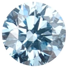 GIA Certified 0.71ct Fancy Intense Blue Diamond, Round, VS2