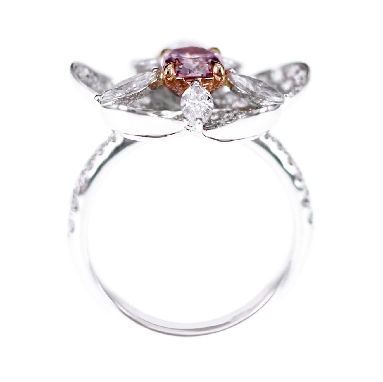 rosa diamant ring