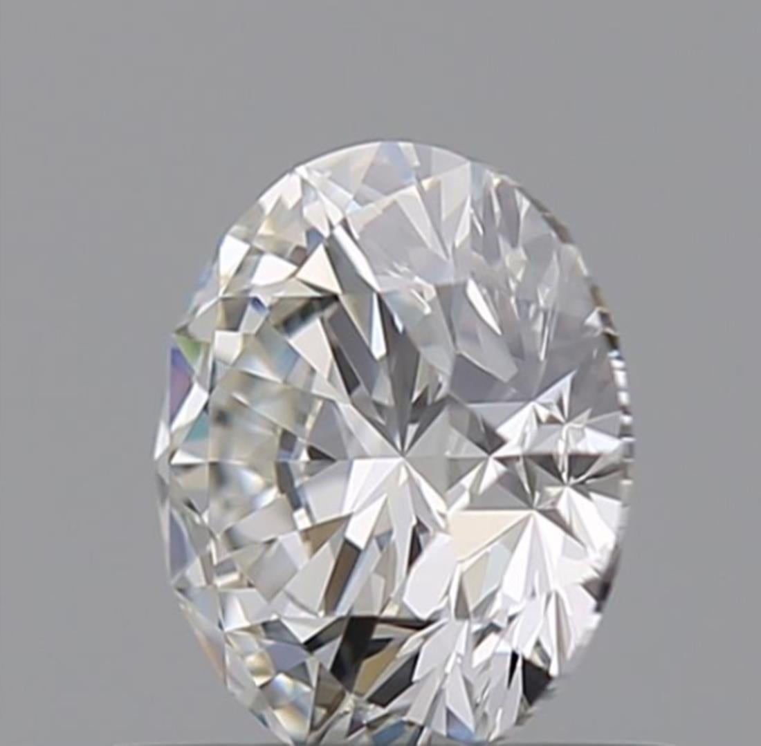 Taglio rotondo Diamante certificato GIA da 0.72 carati con colore G e purezza IF in vendita
