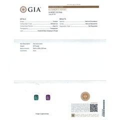 Natural Color Changes Alexandrite Stone 0.72 carats with GIA Report / JupiterGem