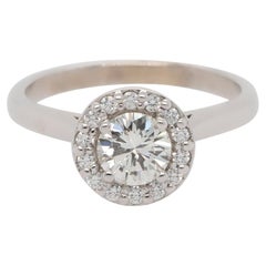 GIA Certified 0.72 Carat Natural Round Brilliant Diamond Engagement Ring
