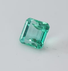 GIA Certified 0.73 carat Colombian Emerald, Octagonal Cut, Unisex, 1990