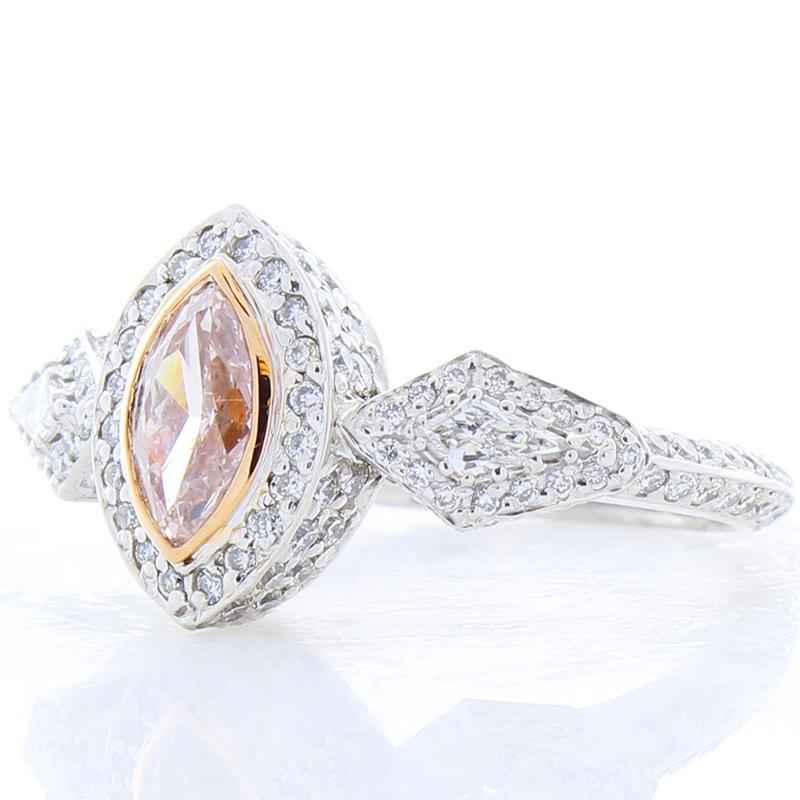 pink marquise diamond ring