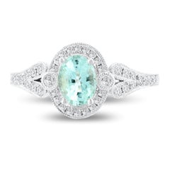 GIA Certified 0.73 Carat Paraiba Tourmaline Fashion Ring