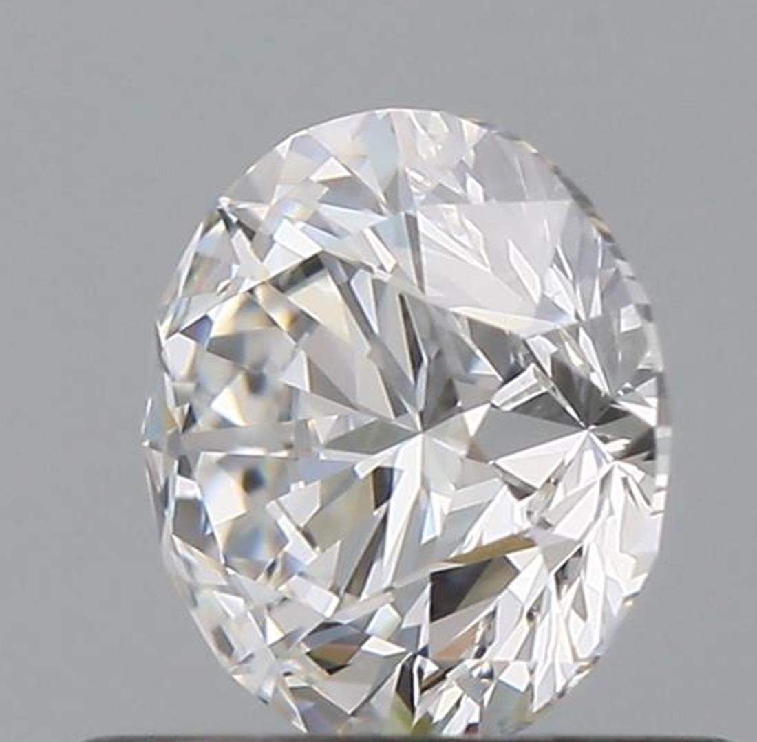 Round Cut GIA Certified 0.74 Carat E Colour VVS1 Clarity Diamond For Sale