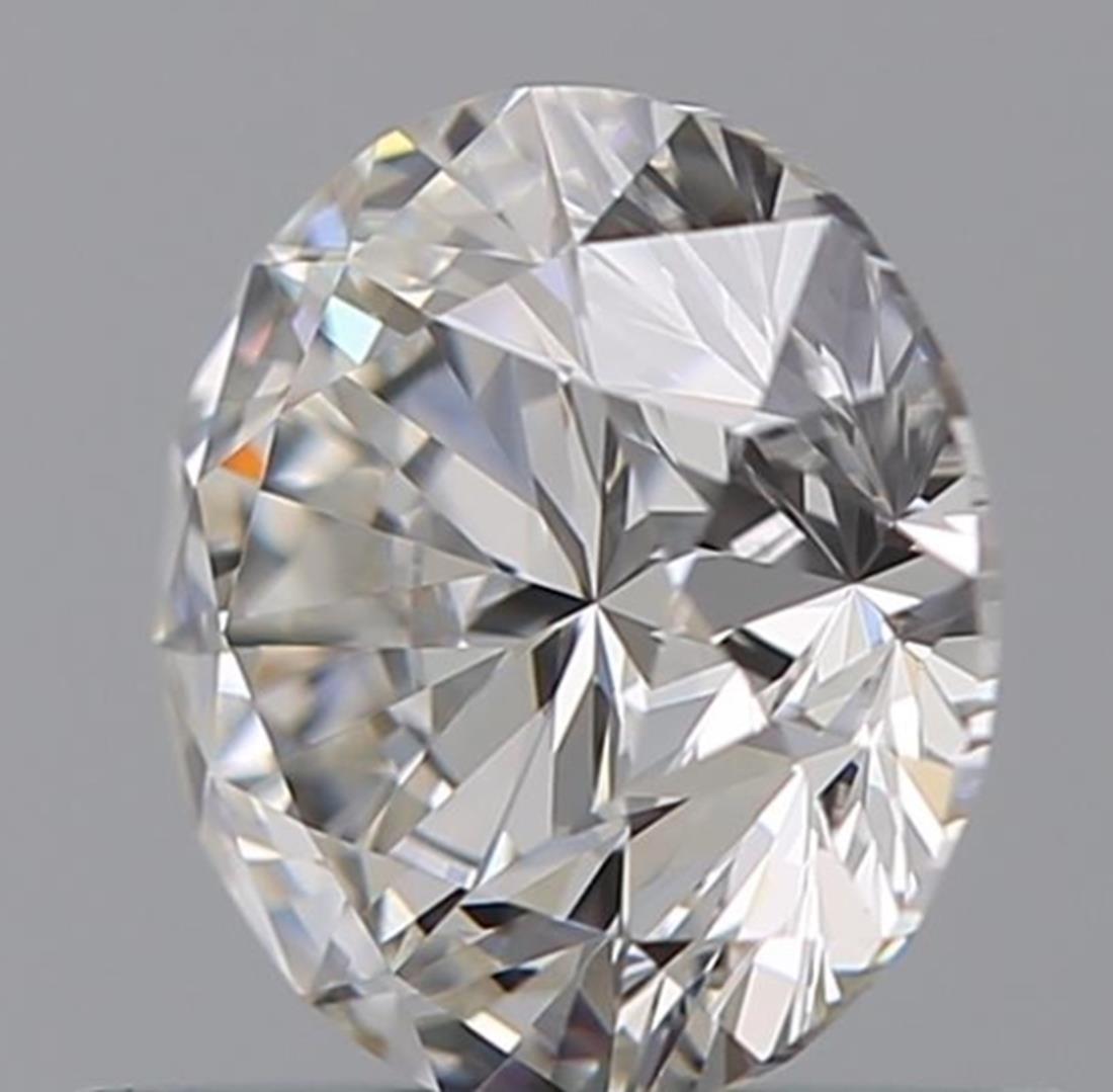 Round Cut GIA Certified 0.74 Carat F Colour VVS1 Clarity Diamond For Sale