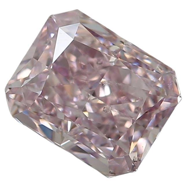 GIA Certified 0.74 Carat Fancy Purple Pink SI2 Clarity Diamond