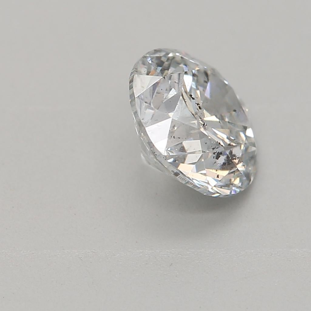 Women's or Men's GIA Certified 0.74 Carat Very Light Blue I1 Clarity Diamond For Sale