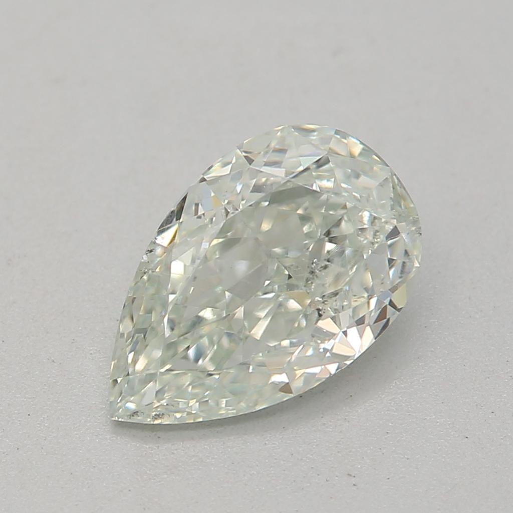 Certificate: GIA 
Report Number: 7373762049
Shape And Cut: Pear 
Carat Weight: 0.75 carat
Measurements: 7.66 x 4.88 x 2.9 mm
Color Grade: Light Green

FEATURES OF THE DIAMOND:

This light green diamond is a rare and exquisite diamond, admired for
