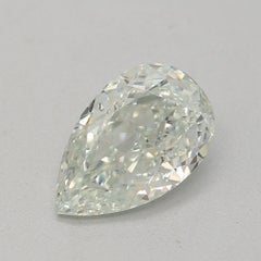 Diamant vert clair de 0,75 carat de pureté SI1 certifié GIA