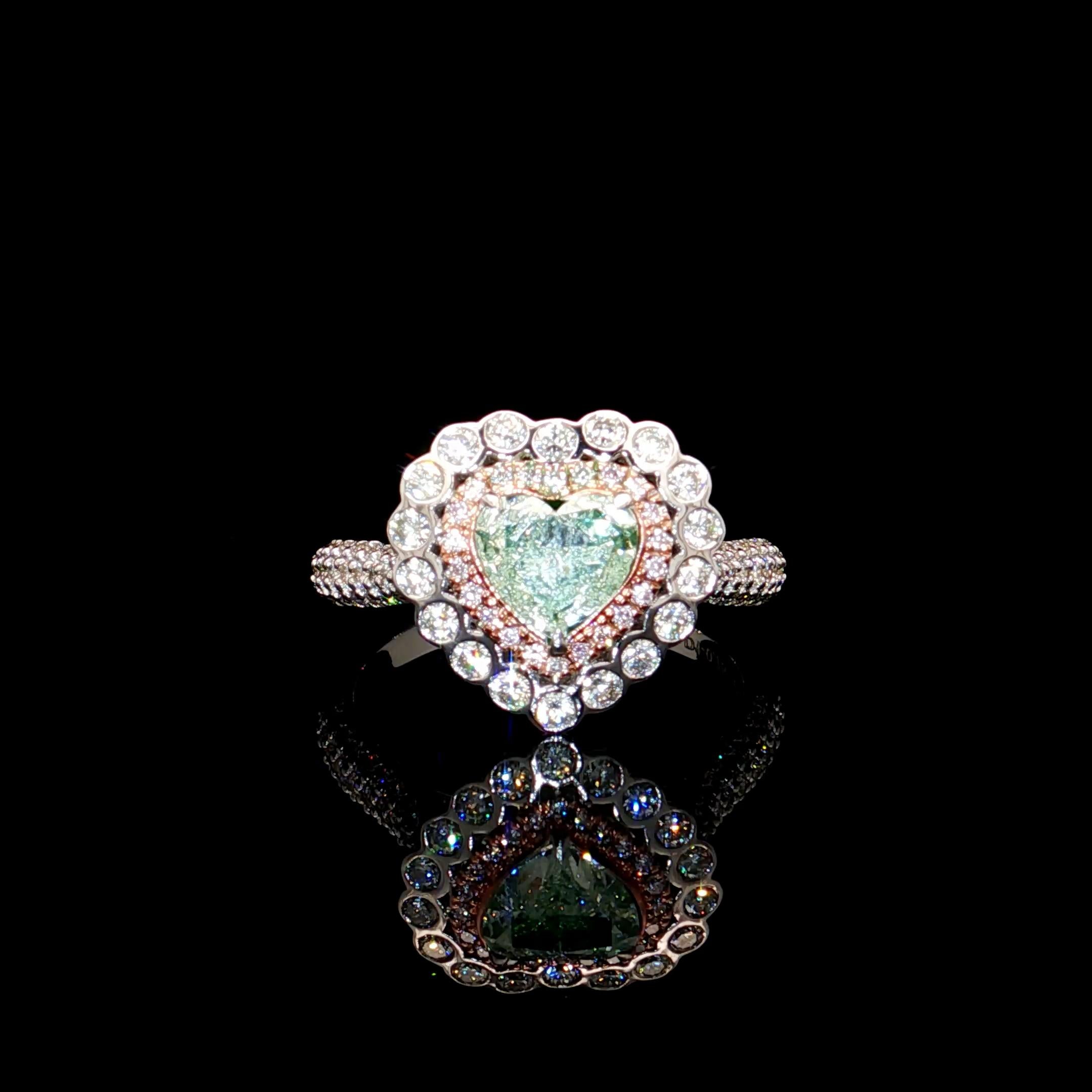 Anello con diamante SI2 Greene & Greene chiaro certificato GIA da 0,75 carati In condizioni Nuovo in vendita a บางรัก, TH