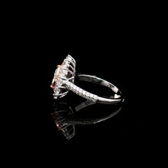GIA Certified 0.76 Carat Fancy Blue Green SI1 Clarity Diamond Ring