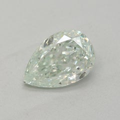 GIA Certified 0.76 Carat Fancy Light Green SI1 Clarity Diamond