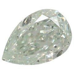 GIA Certified 0.76 Carat Fancy Light Green SI1 Clarity Diamond