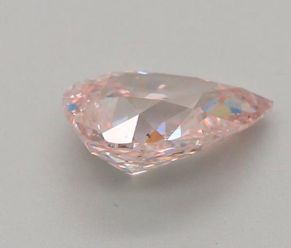 Women's or Men's GIA Certified 0.77 Carat Light Pink Diamond For Sale
