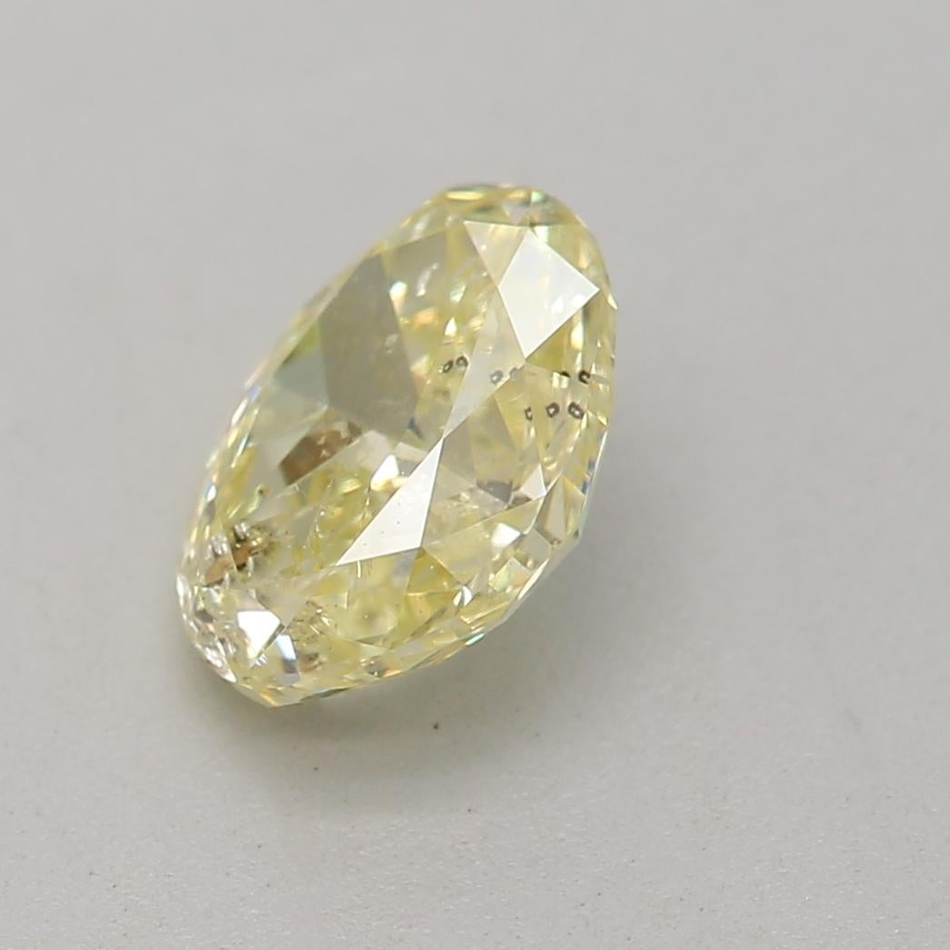GIA Certified 0.78 Carat Fancy Yellow I1 Clarity Diamond In New Condition For Sale In บางรัก, TH