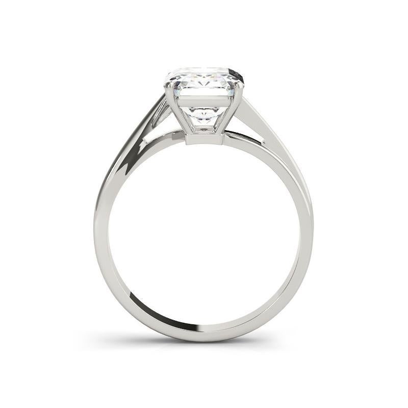 Bague à diamant certifiée GIA 0,80 carat en forme de panier, rayonnante et incurvée Neuf - En vente à New York, NY
