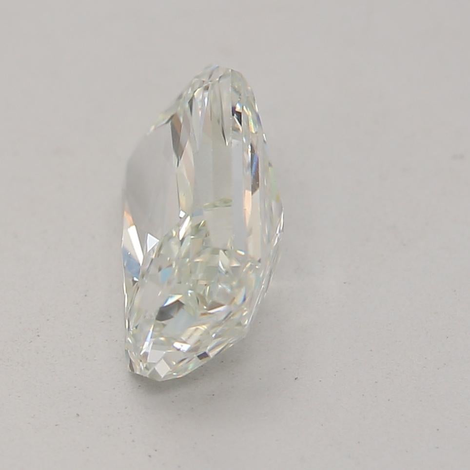 Radiant Cut GIA Certified 0.80 Carat Faint Green VS1 Clarity Diamond For Sale