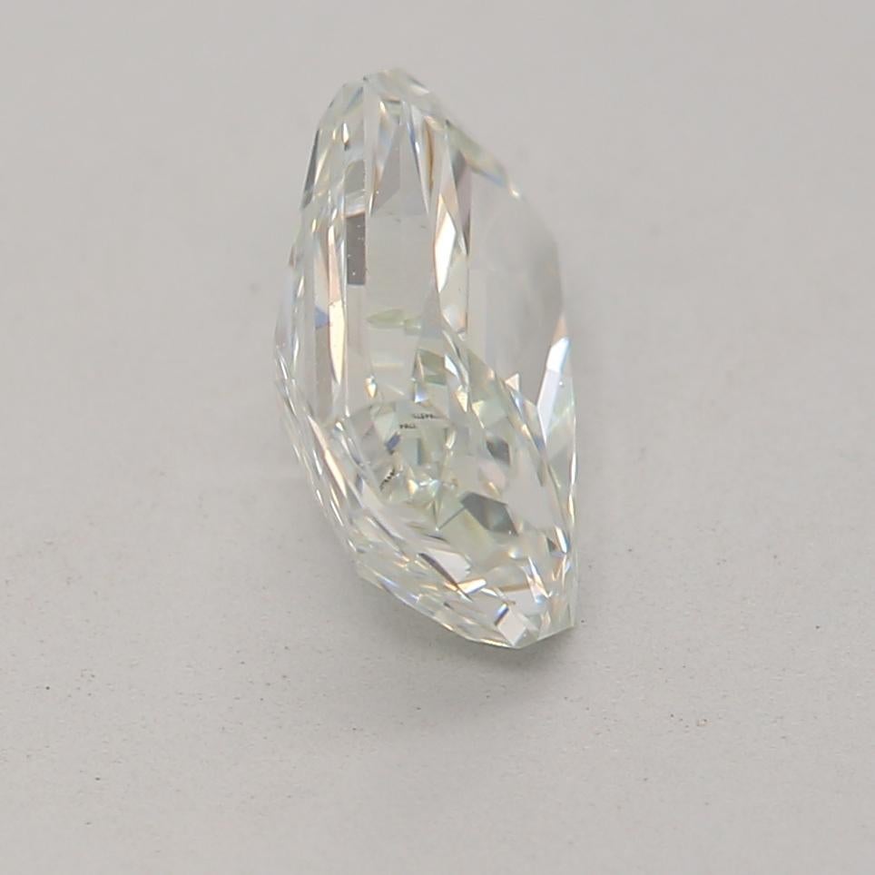 Women's or Men's GIA Certified 0.80 Carat Faint Green VS1 Clarity Diamond For Sale