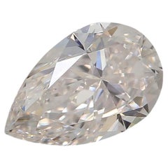 Diamant certifié par le GIA, de 0,80 carat, de couleur brun légèrement rosé, pureté Si1