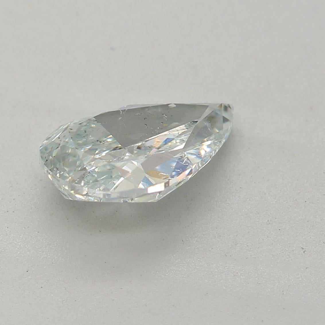 GIA Certified 0.80 Carat Fancy Light Bluish Green SI2 Clarity Diamond In New Condition For Sale In บางรัก, TH