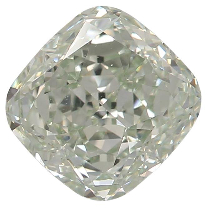 Diamante certificado por el GIA de 0,80 quilates de color verde claro fantasía y claridad VVS2