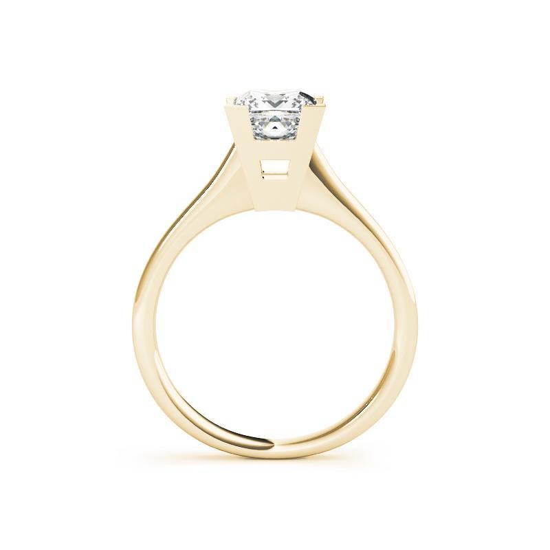 Bague solitaire en diamant certifié GIA 0,80 carat Princesse contemporaine Neuf - En vente à New York, NY