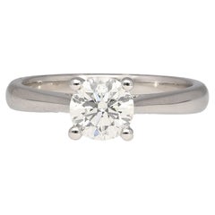 GIA Certified 0.81 Carat G/VS2 Round Cut Diamond Engagement Ring