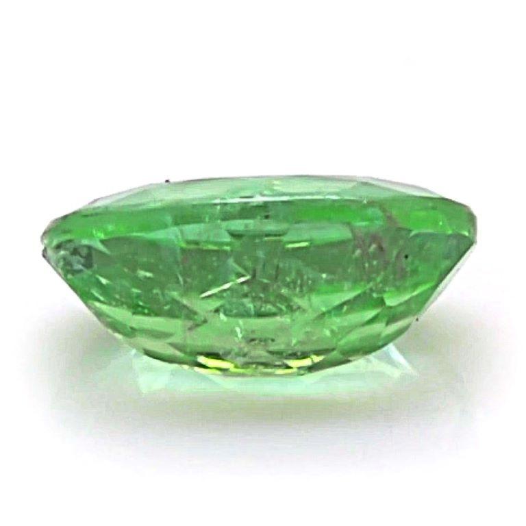 Tourmaline Verte Naturelle Du Mozambique 5,70 Carats - Taille Ovale, Qualité IGL, Translucide