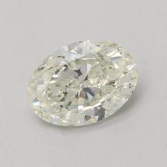 GIA Certified 0.81 Carat Very Light Yellow Green SI2 Clarity Diamond